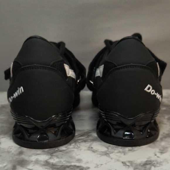 Do-Win Mens Weightlifting Powerlifting Black/White Sneakers, Size 11.5 - Picture 5 of 12